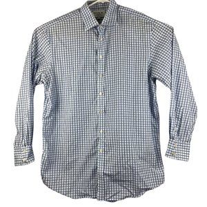 Pink Thomas Pink Long Sleeve Button Up Shirt Mens Check Classic Fit Size 18 - 37